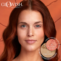 GloWish Cheeky Vegan Soft Glow Powder Blush/ 01 Healthy Peach - Huda Beauty PREVENTA.