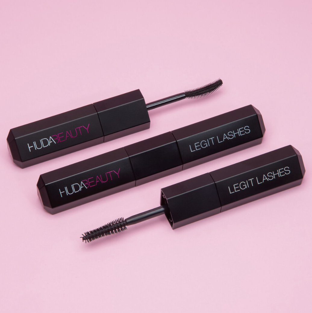 LEGIT LASHES Double-Ended Volumizing and Lengthening Mascara- Huda Beauty.
