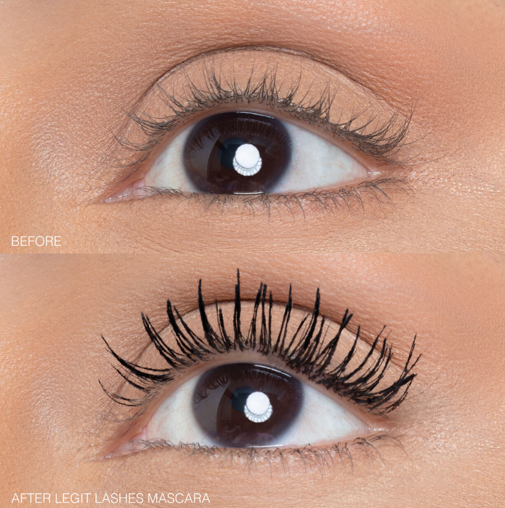 LEGIT LASHES Double-Ended Volumizing and Lengthening Mascara- Huda Beauty.