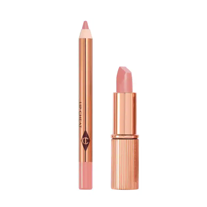 Mini Pillow Talk Lipstick & Liner Set- Pillow Talk Fair - Charlotte Tilbury.