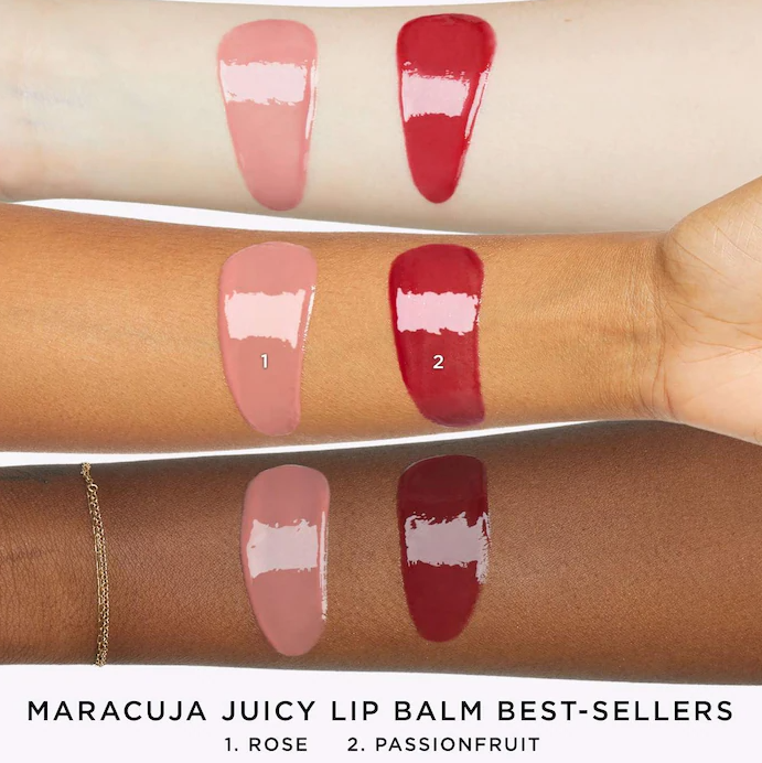 Maracuja Juicy Lip Balm Best Sellers Duo / Rose & Passion Fruit - Tarte