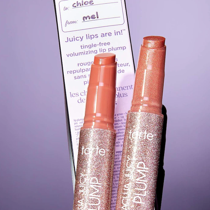 Maracuja Juicy Lip Plump Best Sellers Duo / Dahia & Rossy Copper Shimmer Glass - Tarte