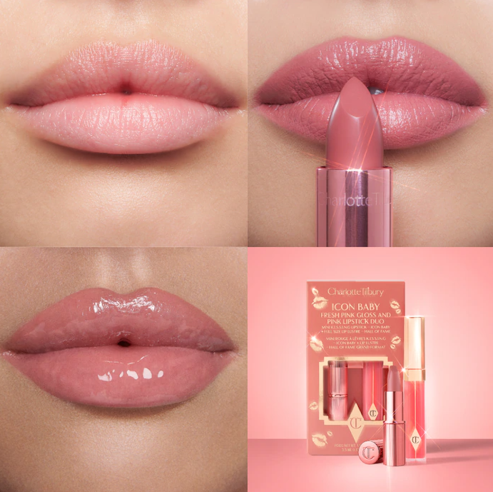 K.I.S.S.I.N.G Lipstick and Lip Gloss Duos / Icon Baby - Charlotte Tilbury.