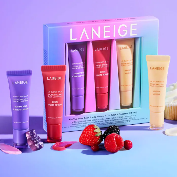 On-the-Glow Lip Balm Trio - LANEIGE