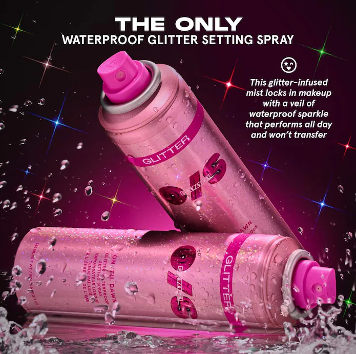 On 'Til Dawn Glitter Waterproof Setting Spray 143ml - One Size