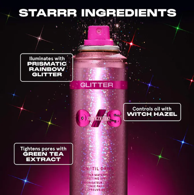 On 'Til Dawn Glitter Waterproof Setting Spray 143ml - One Size
