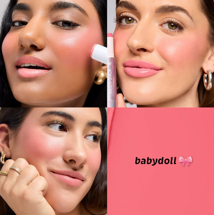 maracuja multi-stick cream blush stick & lip tint with hyaluronic acid / Babydoll - TARTE.