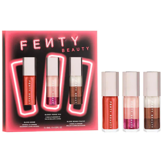 Glossy Posse VIII 3-Piece Lip Luminizer Set - Fenty Beauty by Rihanna.