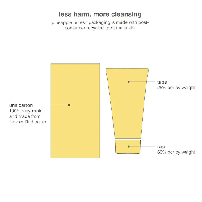 Pineapple Refresh PGA Daily Cleanser 150ml - Rhode.