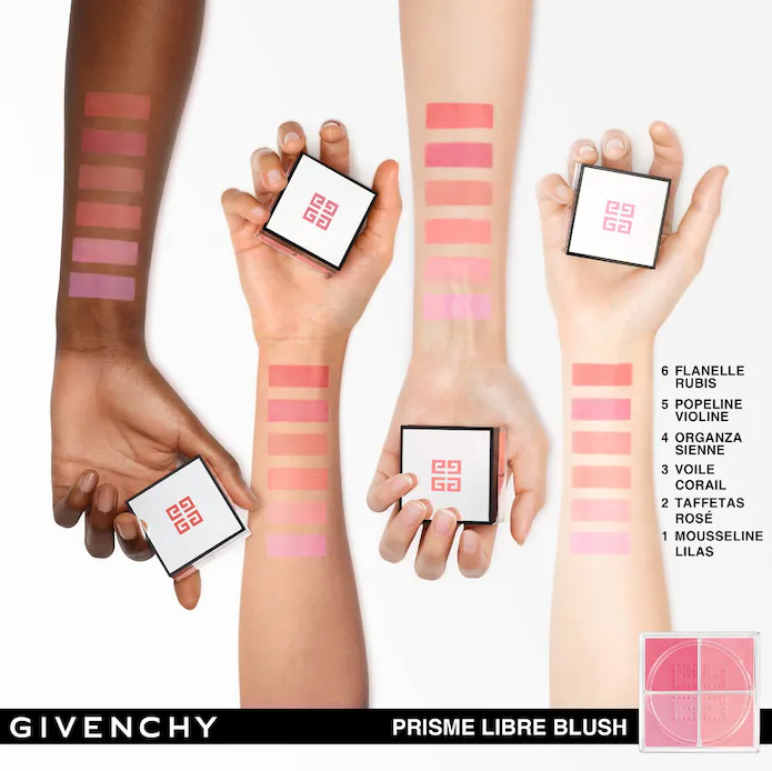 Prisme Libre Loose Powder Blush 12H Radiance / 6 Flanelle Rubis - Givenchy