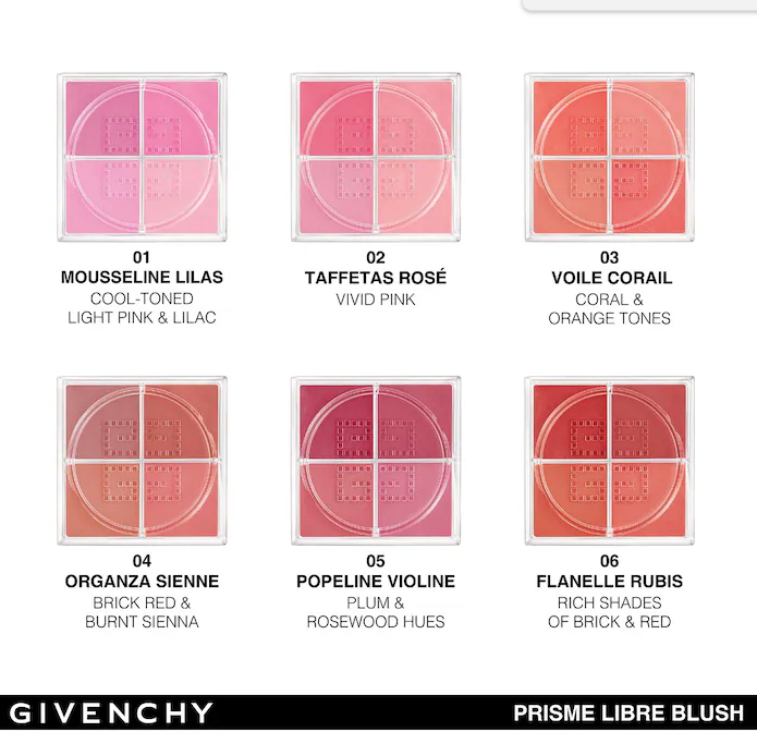 Prisme Libre Loose Powder Blush 12H Radiance / 2 Taffetas Rosé - Givenchy