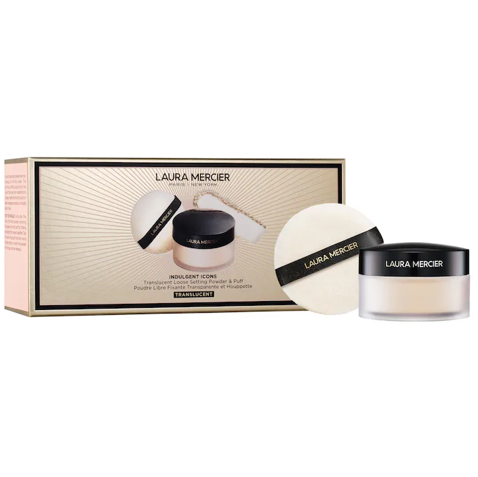 Indulgent Icons Translucent Loose Powder & Velour Puff Duo Gift Set - Laura Mercier