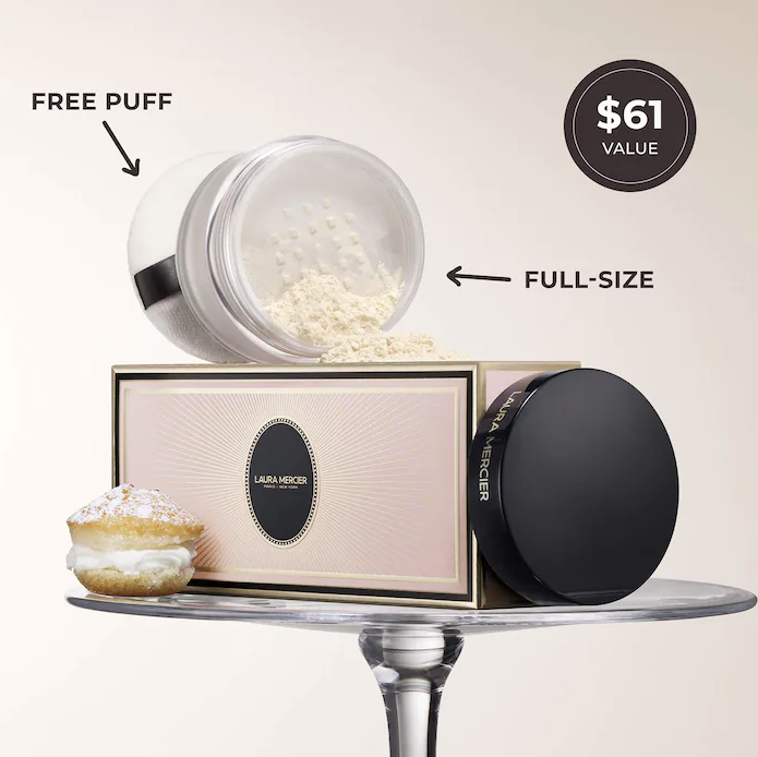 Indulgent Icons Translucent Loose Powder & Velour Puff Duo Gift Set - Laura Mercier