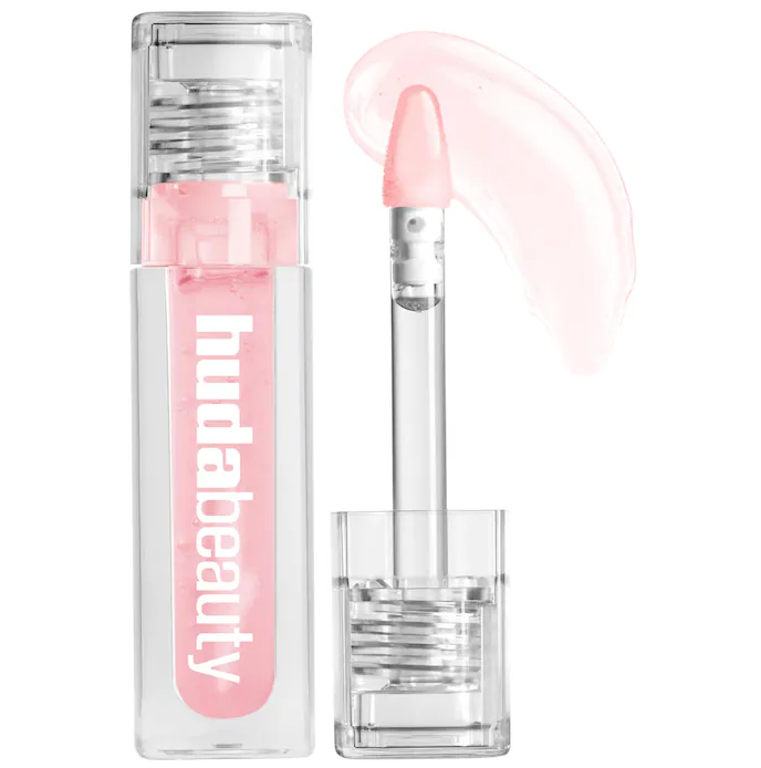 Faux Filler Ultra-Hydrating Tinted Jelly Lip Oil / Juicy Pink Lady - HUDA BEAUTY.