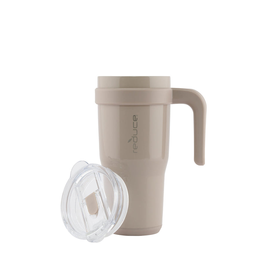 24 OZ COLD1 TUMBLER WITH HANDLE / SAND - REDUCE.