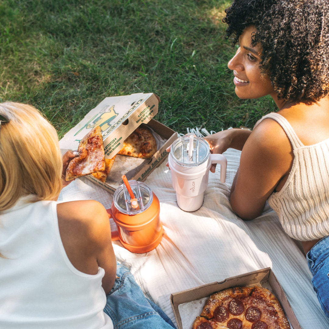 40 OZ COLD1 TUMBLER WITH HANDLE / COTTON - REDUCE.