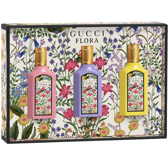 Mini Flora Eau de Parfum Perfume Trio Set - Gucci