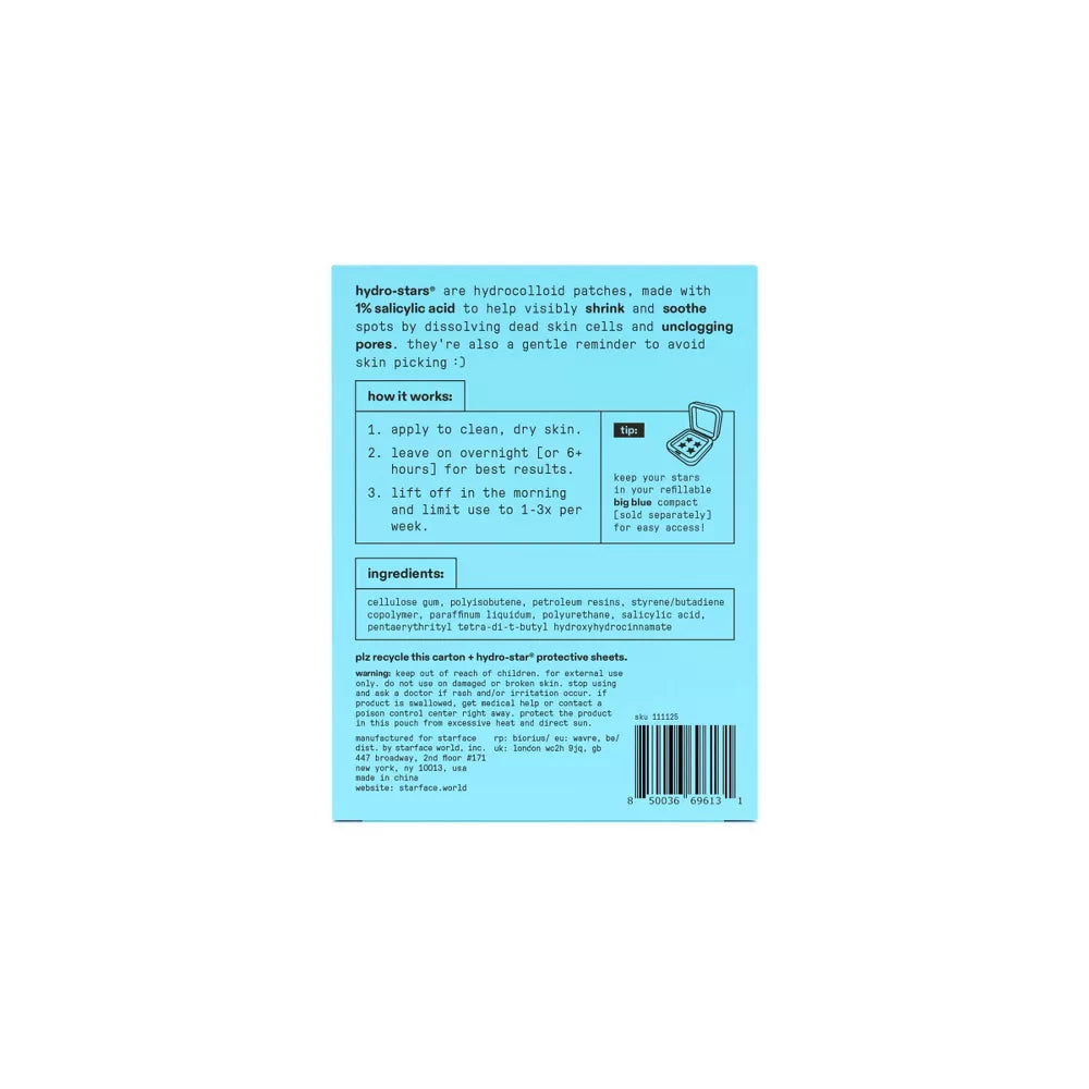 Starface Hydro-Star + Salicylic Acid Pimple Patches - 16 parches