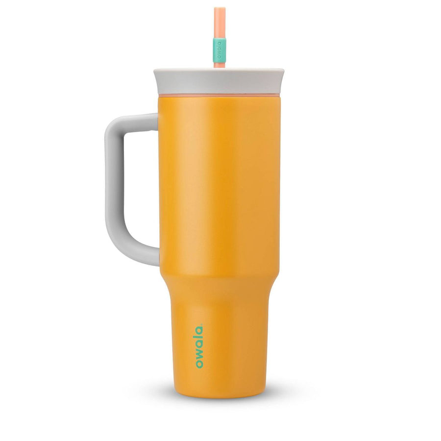 Owala 40oz Stainless Steel Tumbler with Handle / Tropical Orange