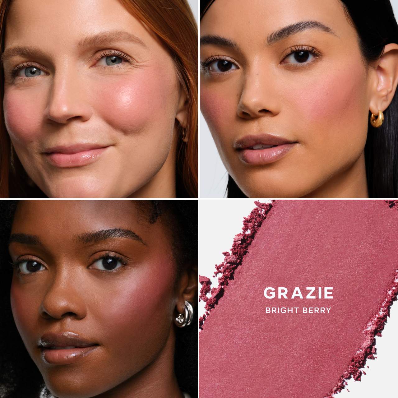 SuperSuede™ Talc-Free Powder Blush/ Grazie - Saie.