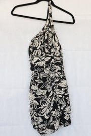 Vestido Blanco con negro Talla XS - Zara.