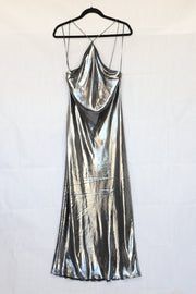 Vestido Metalico Talla M Nuevo  - Zara