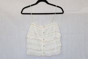 Blusa de tirantes con botones fresca Talla S - Mango