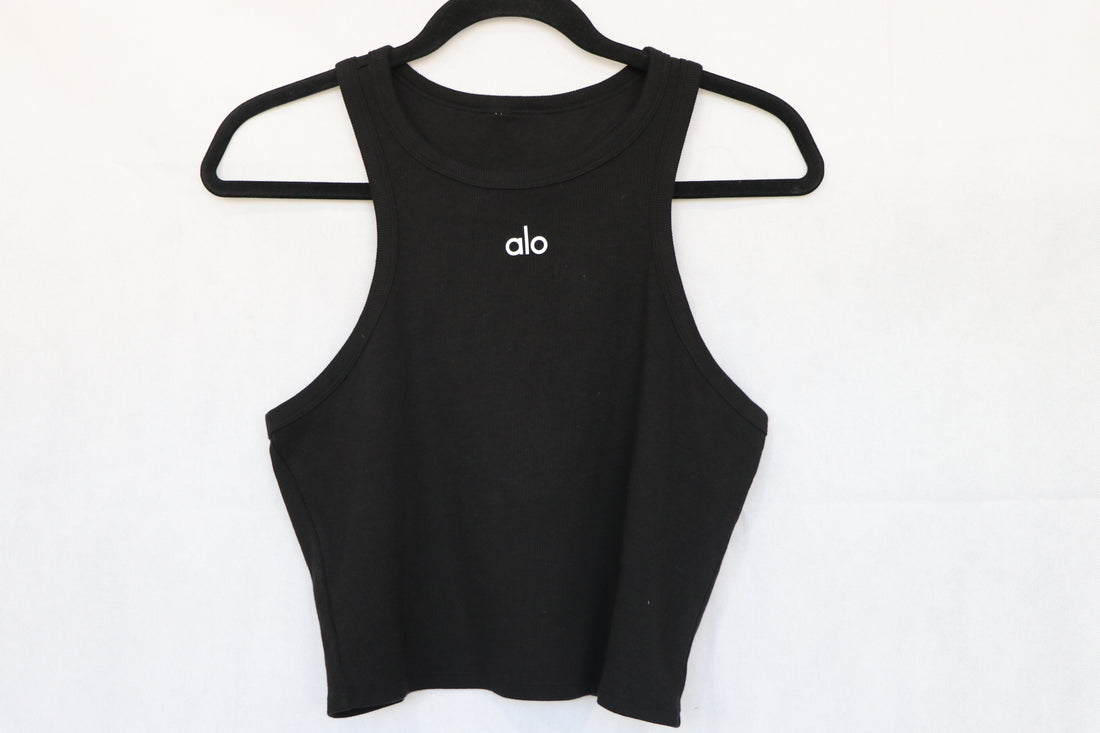 ASPIRE TANK - BLACK/WHITE - Alo Yoga Talla L – VAL COSMETICS