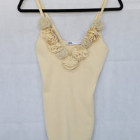 Body Beige Floral  Talla M - Zara