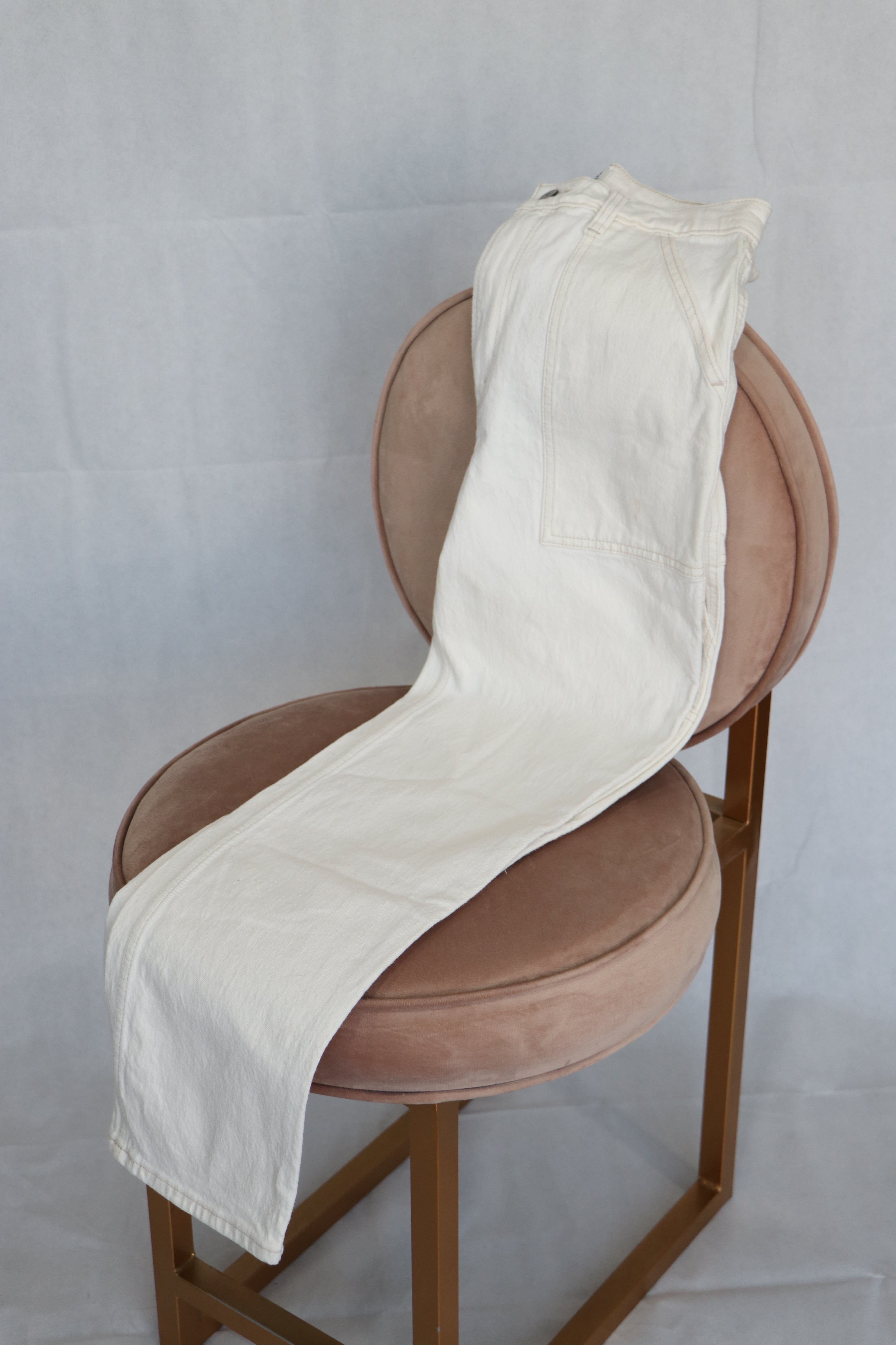 Jeans Hueso Talla 28 - Abercrombie.