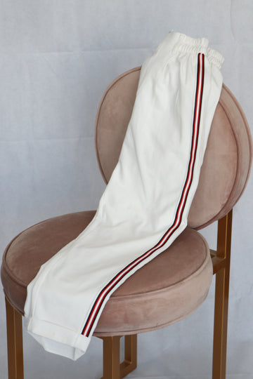 Pantalon Blanco con rayas talla 26 - Bershka