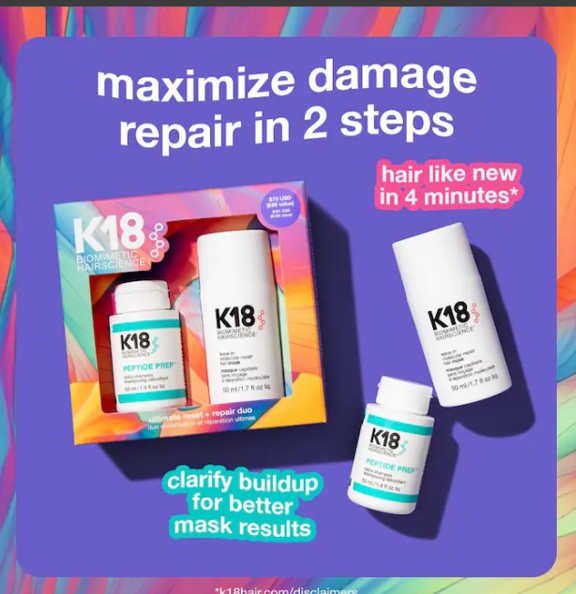 Ultimate Reset + Repair Hair Mask and Shampoo Value Set - K18 Biomimetic Hairscience