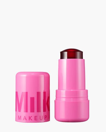 Cooling Water Jelly Tint sheer lip + cheek stain/ Burst- Poppy PInk -Milk Makeup.