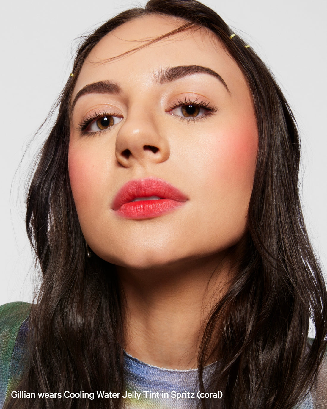 Cooling Water Jelly Tint sheer lip + cheek stain/ Spritz - Coral Orange -Milk Makeup.