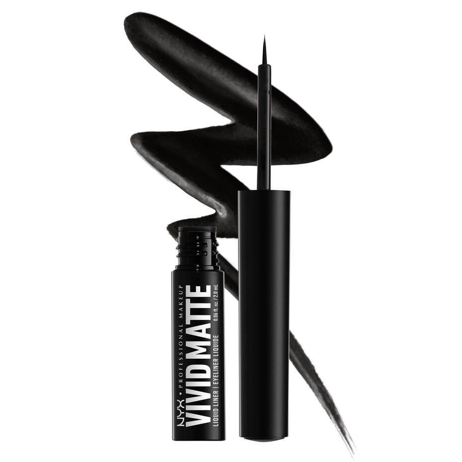 VIVID MATTE LIQUID LINER / BLACK- NYX COSMETICS.