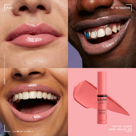 BUTTER GLOSS NON-STICKY LIP GLOSS / Créme Brulee - NYX COSMETICS.