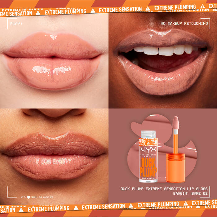 Duck Plump High Pigment Plumping Lip Gloss / 02 Bangin´Bare - NYX.