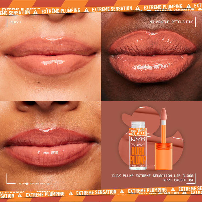 Duck Plump High Pigment Plumping Lip Gloss / 04 Apri-Caught - NYX.