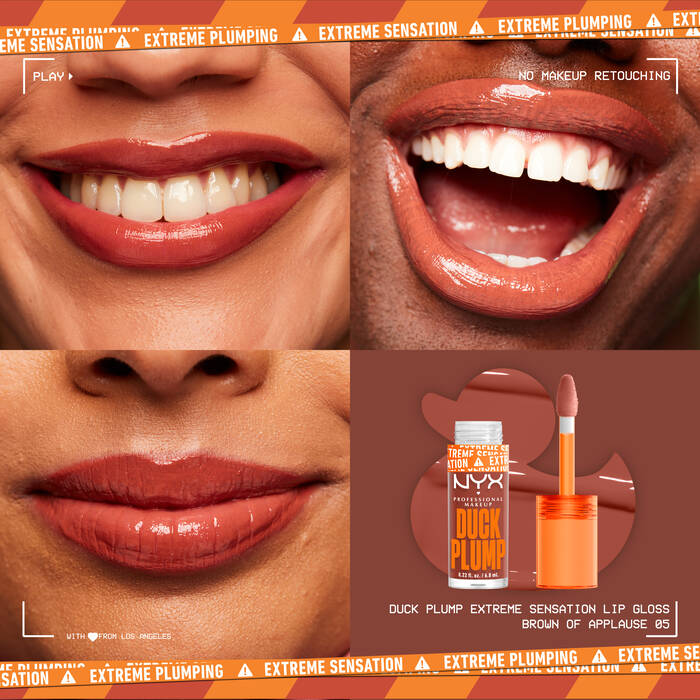 Duck Plump High Pigment Plumping Lip Gloss / 05 Brown Of Applause - NYX.