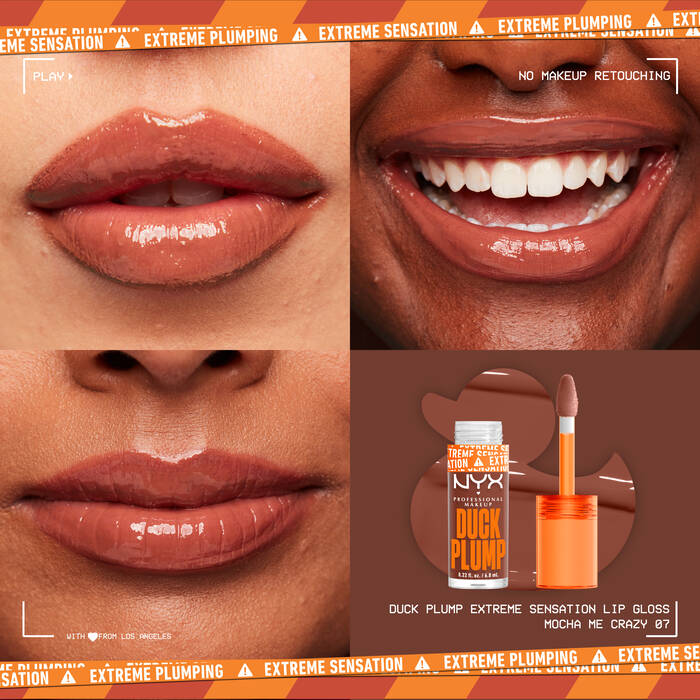 Duck Plump High Pigment Plumping Lip Gloss / 07 Mocha Me Crazy - NYX.