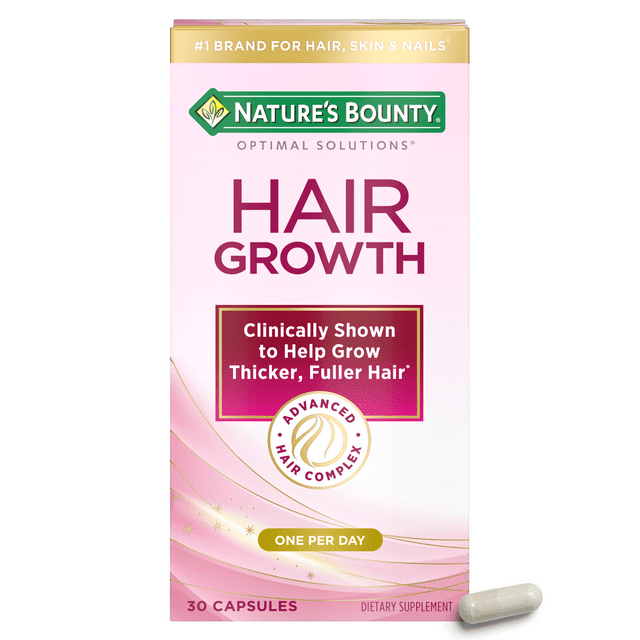 Hair Growth Suplemento Para Dama Con Biotina, 30 Capsulas - Nature's B ...