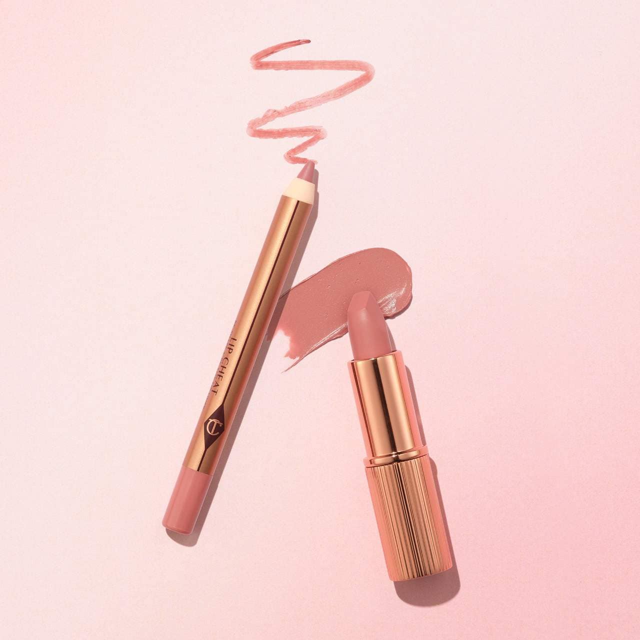 Mini Pillow Talk Lipstick & Liner Set/ Pillow Talk Fair  - Charlotte Tilbury    PREVENTA