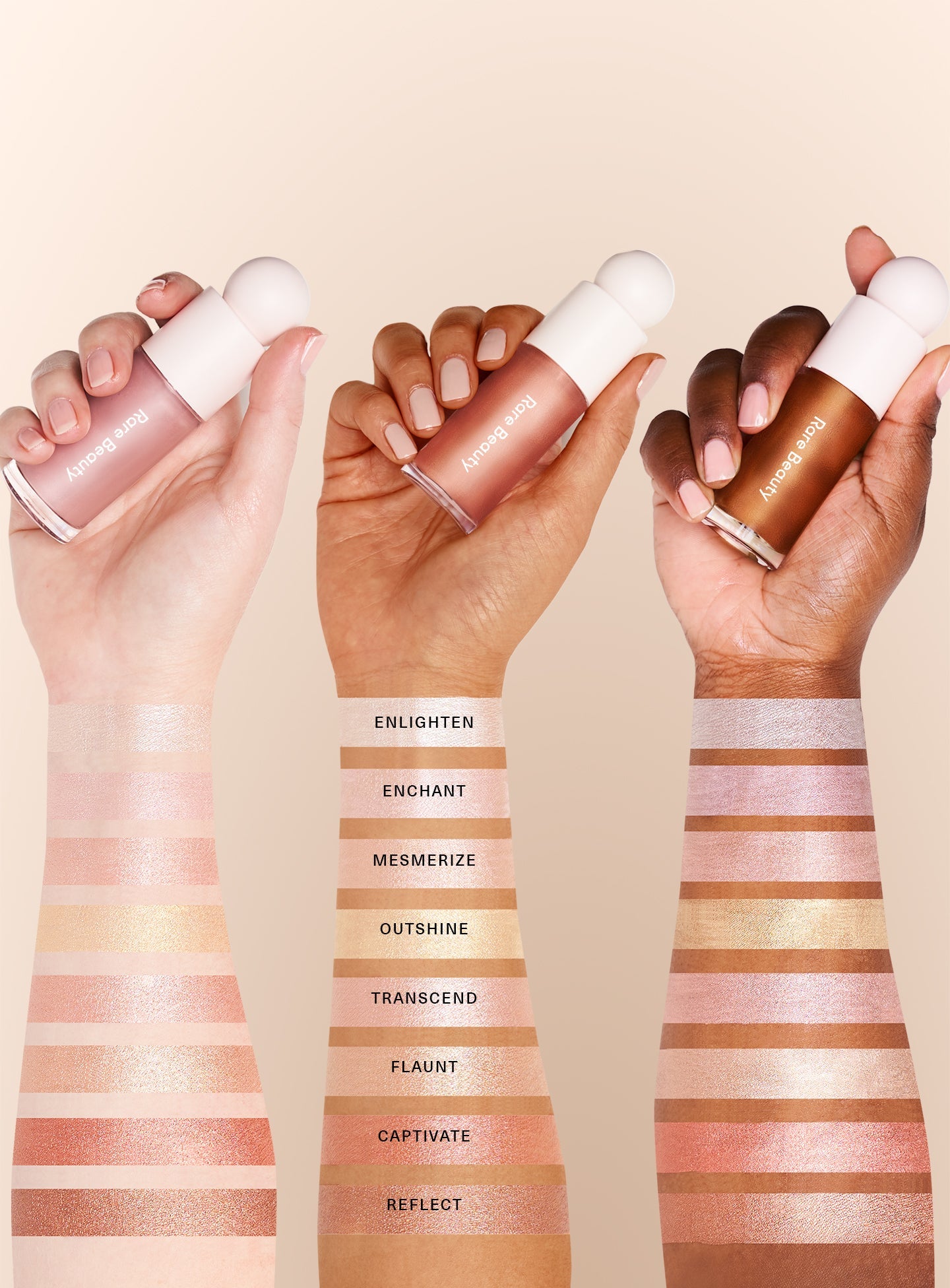 Positive Light Liquid Luminizer Highlight/ Echant - Rare Beauty by Selena Gomez - PREVENTA.