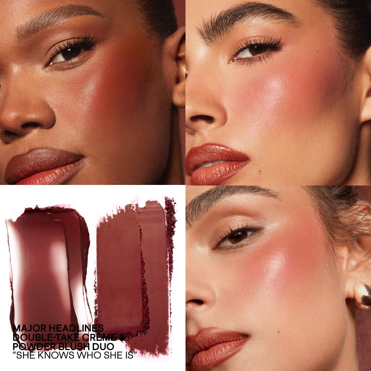 Double-Take Creme & Powder Blush / She Knows Who She Is - Patrick Ta.