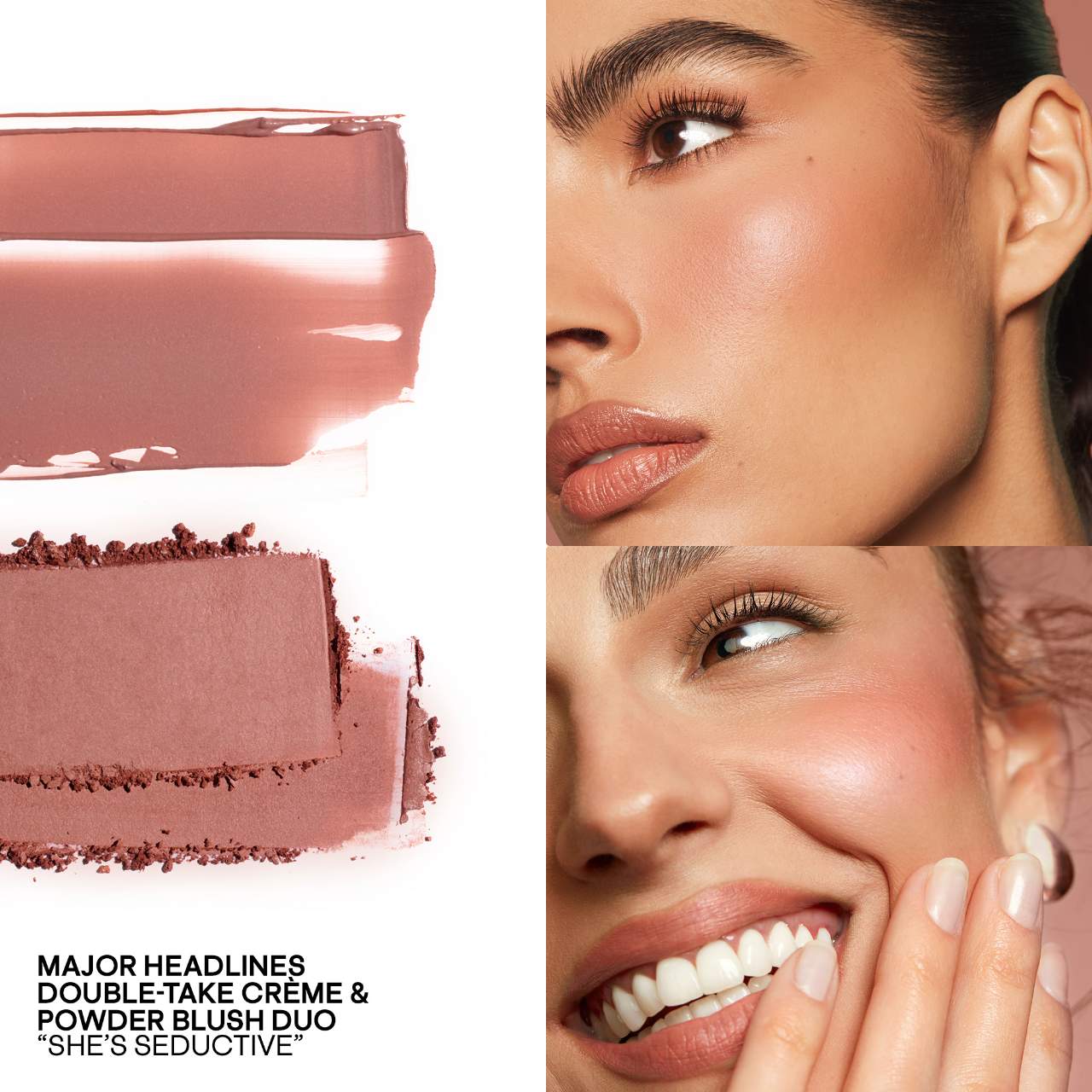 Major Headlines Double-Take Crème & Powder Blush Duo /She's Seductive - PATRICK TA