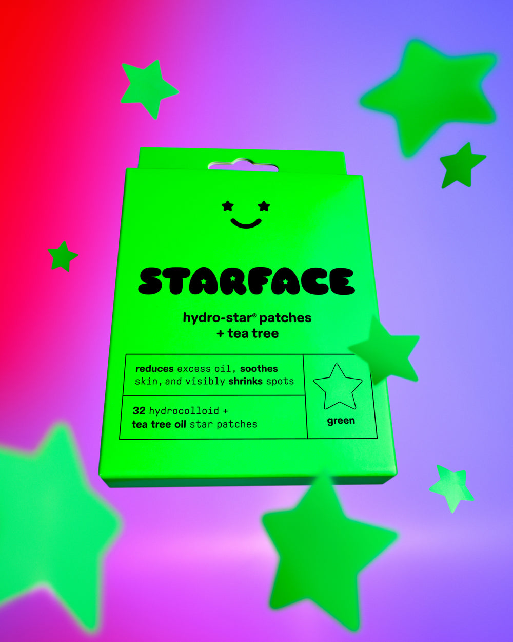 Hydro-star® + tea tree 32 parches - Starface.