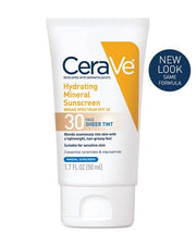 Hydrating Mineral Sunscreen SPF 30 Face Sheer Tint 50ml - CeraVe.