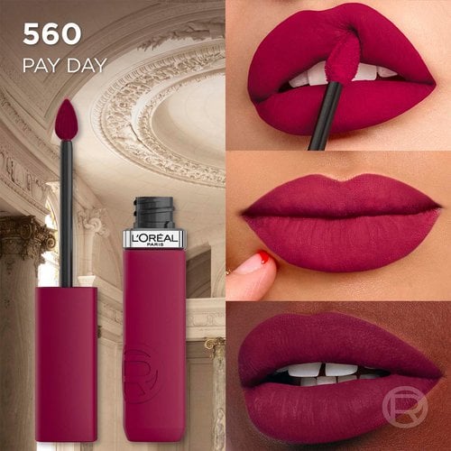 MATTE RESISTANCE LIQUID LIPSTICK / 560 Pay Day - L'Oreal Paris.