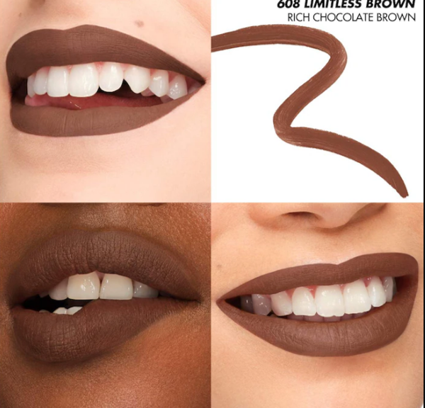 Artist Color Pencil Extreme Waterproof Lip Liner / 608 Limitless Brown - HUDA BEAUTY PREVENTA.