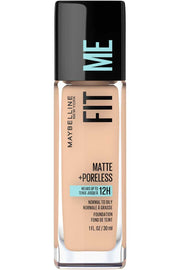 FIT ME® MATTE + PORELESS FOUNDATION/ 125 NUDE BEIGE - MAYBELLINE.